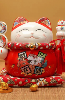Mèo thần tài Phúc Lộc Viên Mãn
