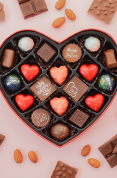 Socola Valentine hộp trái tim